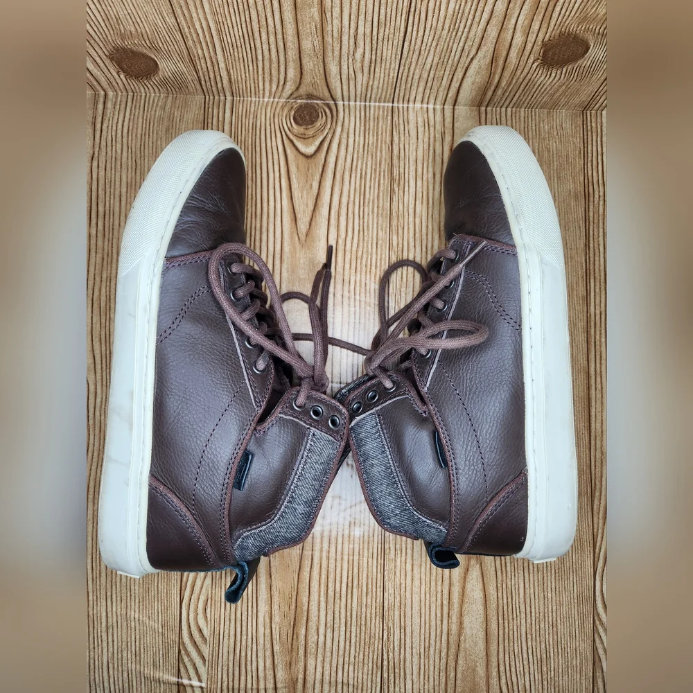 Vans Ultra Cush‎ Leather High Top Sneakers Size 8.5